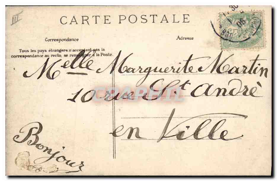 Deux enfants dans un ballon-poisson — 1er Avril — éditeur non visible — Achterkant