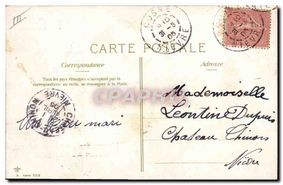 Homme avec rose et poisson — 1er Avril — éditeur non visible — Reverso