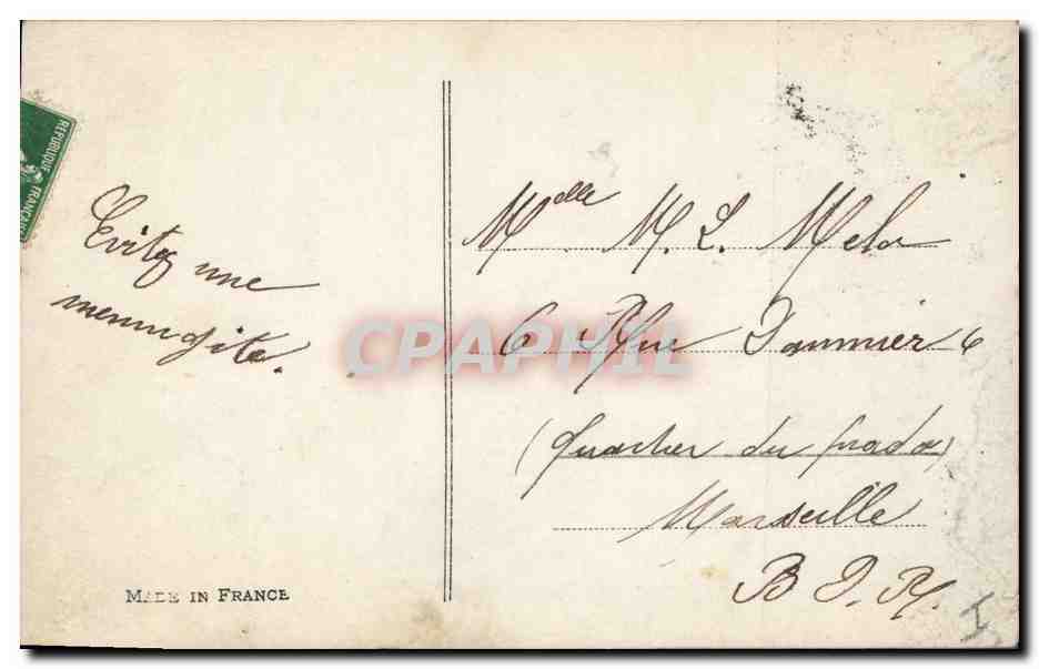 CPA Fantaisie Paques Poisson Femme Enfant 1er Avril  — Rückseite