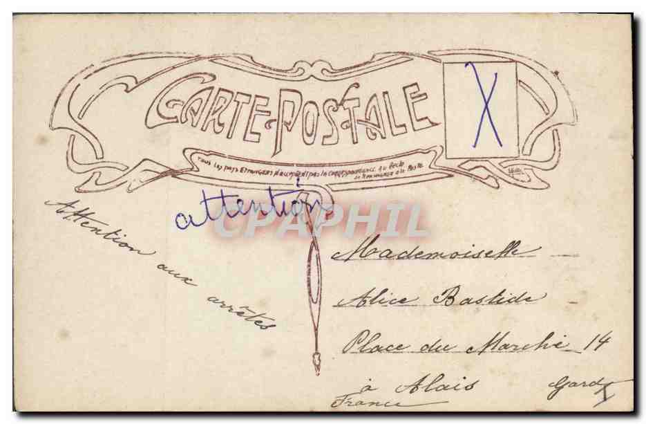 CPA Fantaisie Paques Poisson Enfant  — Rückseite