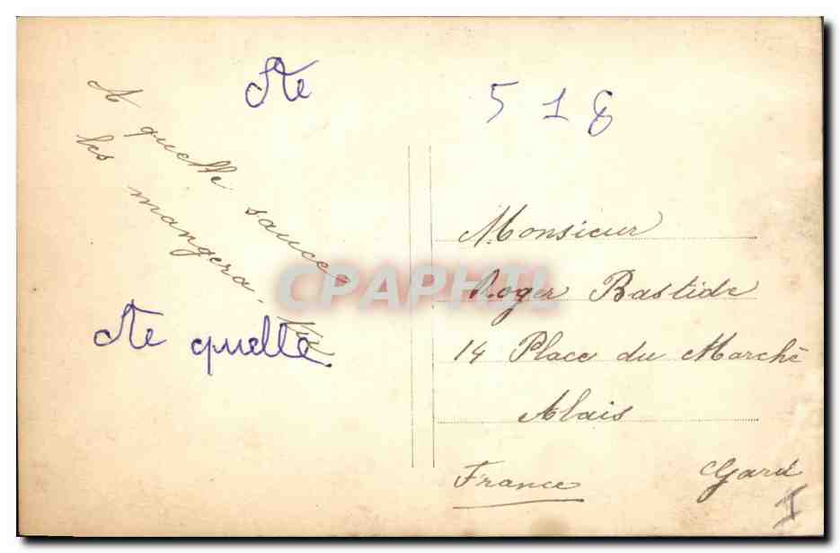 CPA Fantaisie Paques Poisson Enfant 1er Avril  — Rückseite