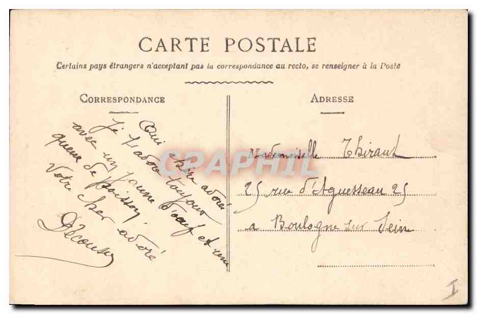 CPA Fantaisie Paques Poisson Homme  — Rückseite