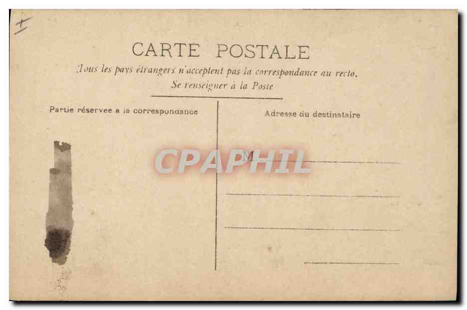 CPA Fantaisie Paques Poisson Homme  — Rückseite