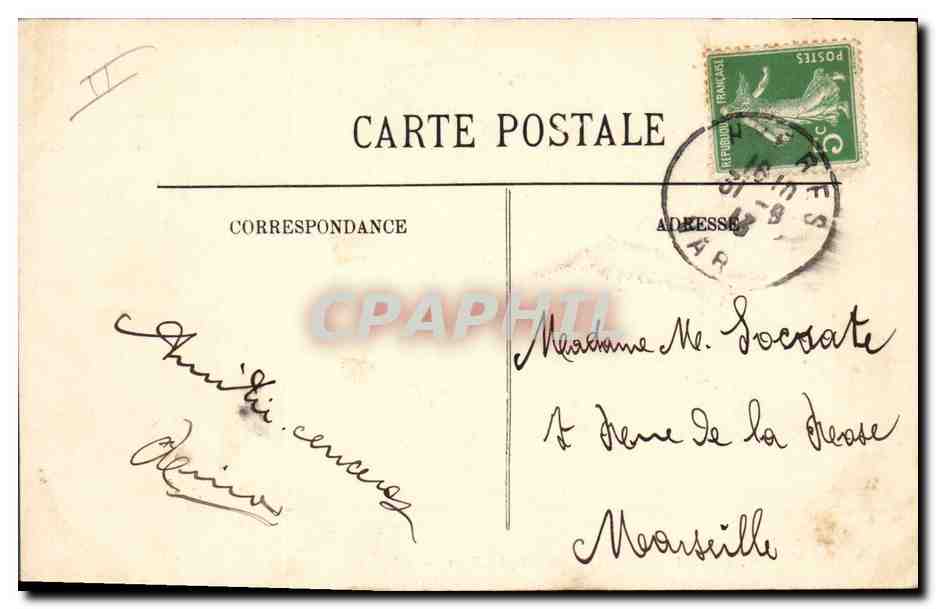 CPA Cueillette des roses Cote d'Azur  — Rückseite