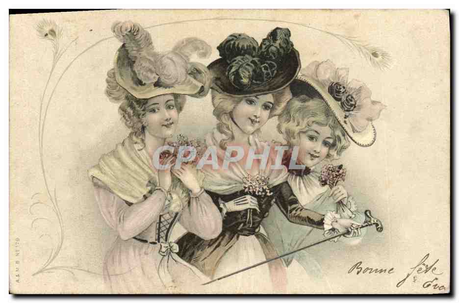 CPA Fantaisie Illustrateur Femmes 
