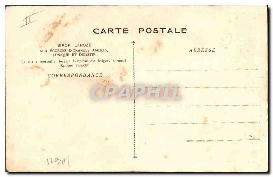 CPA Fantaisie Illustrateur Une sorciere compose un medicament salutaire Sirop Laroze  — Rückseite