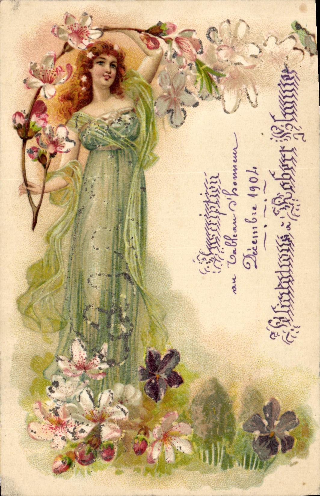 CPA Fantaisie Illustrateur Femme 