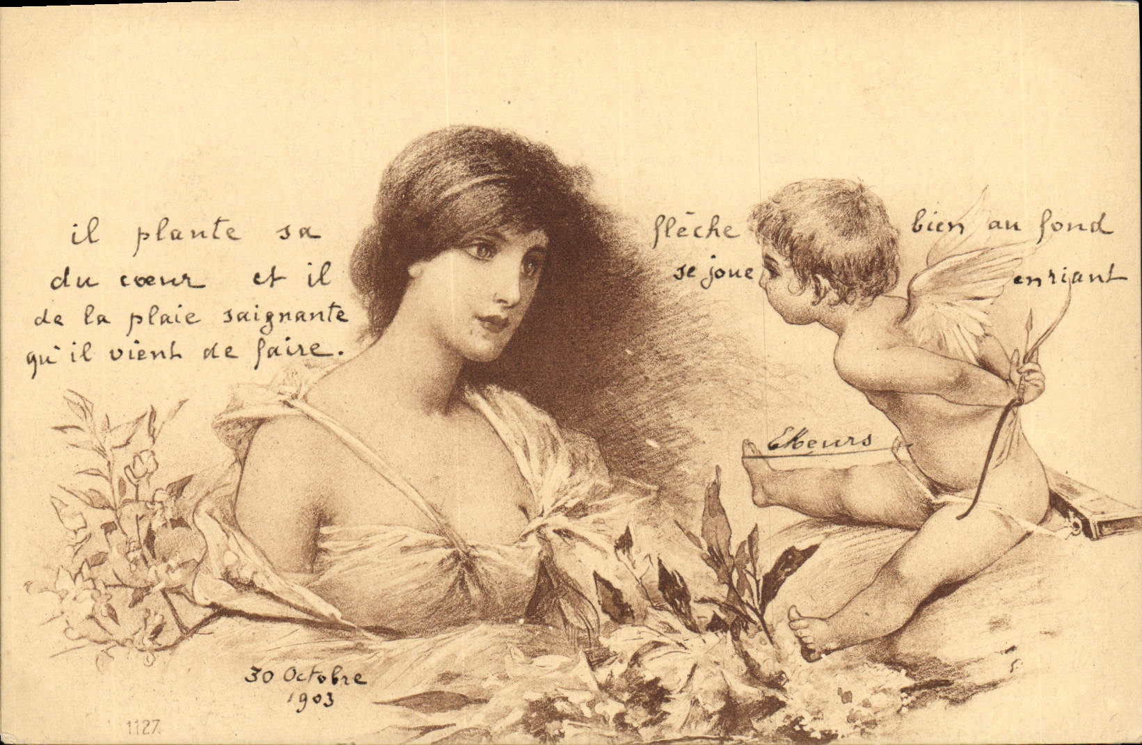 CPA Fantaisie Illustrateur Femme Ange 