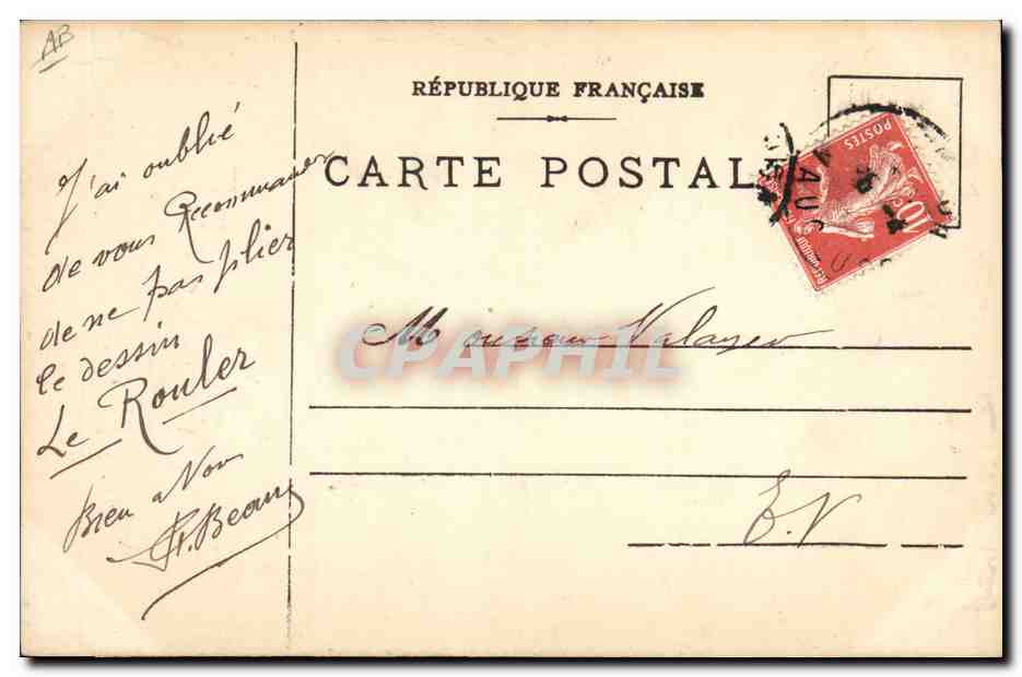 CPA Fantaisie Illustrateur Elections  — Verso