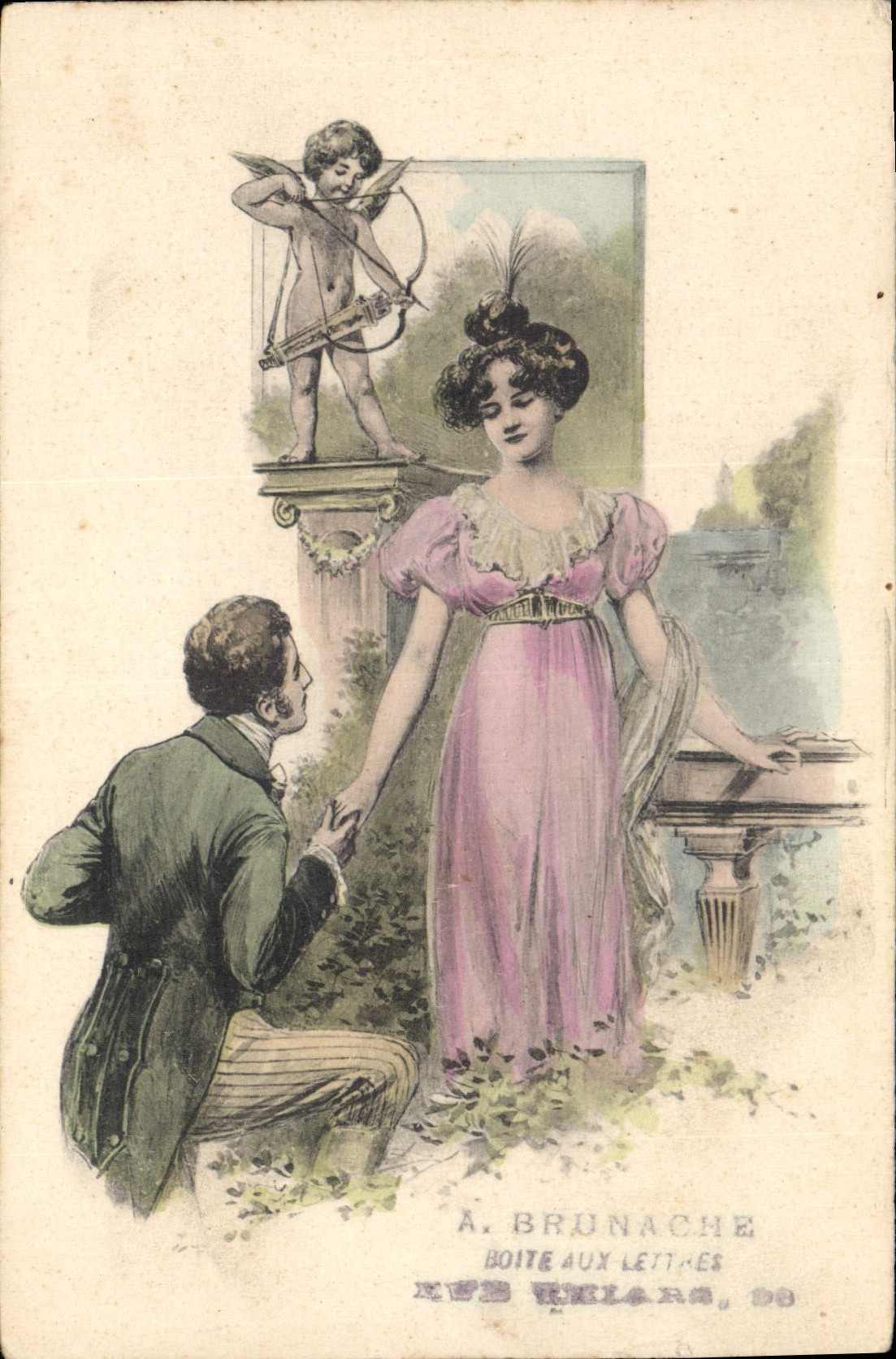 CPA Fantaisie Illustrateur Femme Ange 