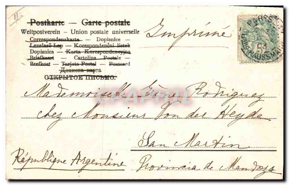CPA Fantaisie Enfant Poussins Paques  — Verso