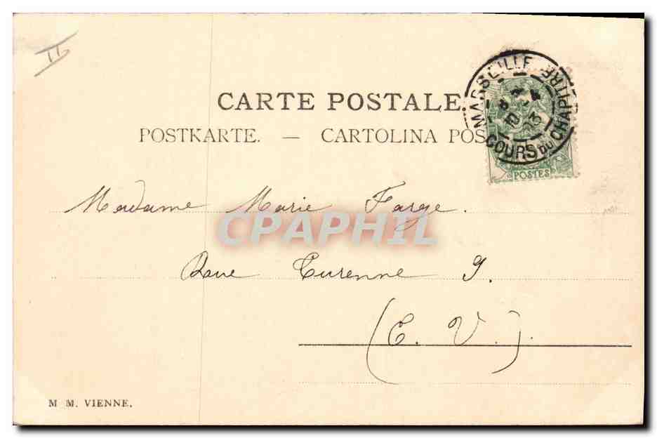CPA Fantaisie Enfants Moutons  — Verso