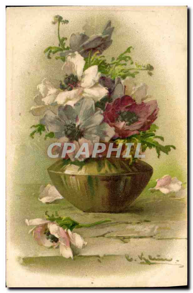 CPA Fantaisie Fleurs 