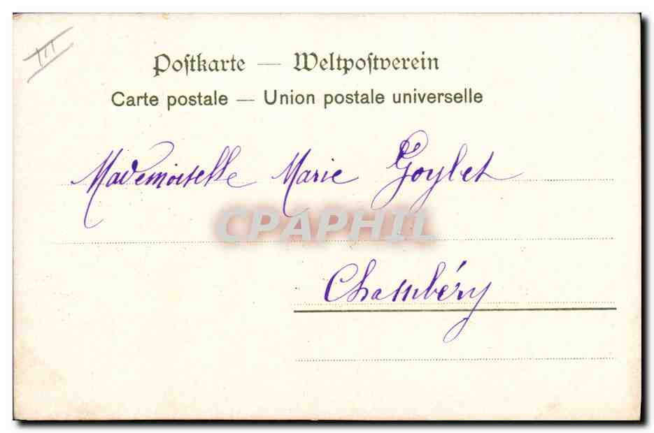 CPA Fantaisie Fleurs  — Verso