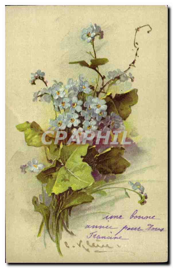 CPA Fantaisie Fleurs 