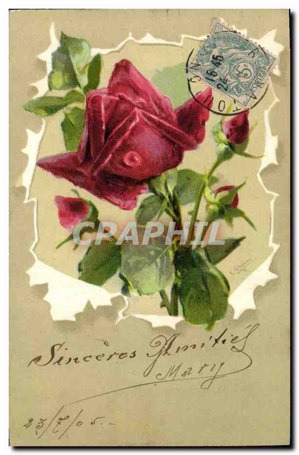 CPA Fantaisie Fleurs 