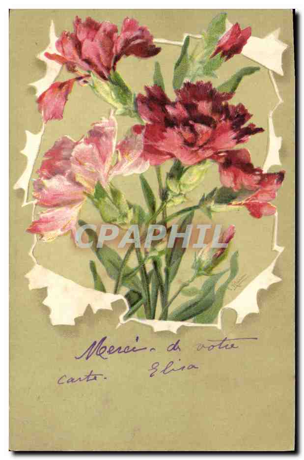 CPA Fantaisie Fleurs 