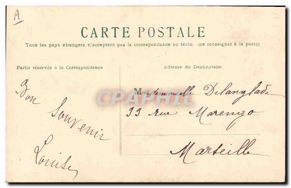 CPA Fantaisie Fleurs  — Verso