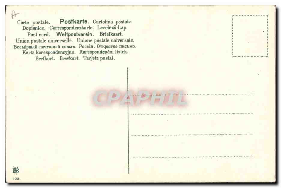 CPA Fantaisie Fleurs  — Verso