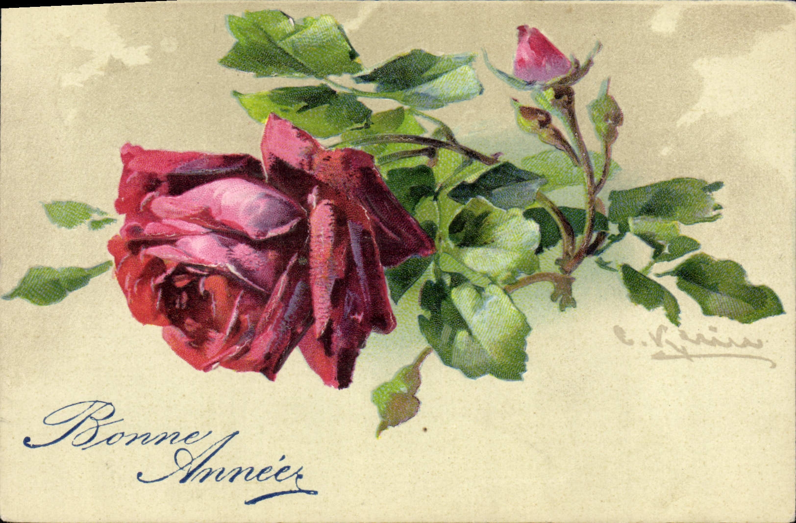 CPA Fantaisie Fleurs 