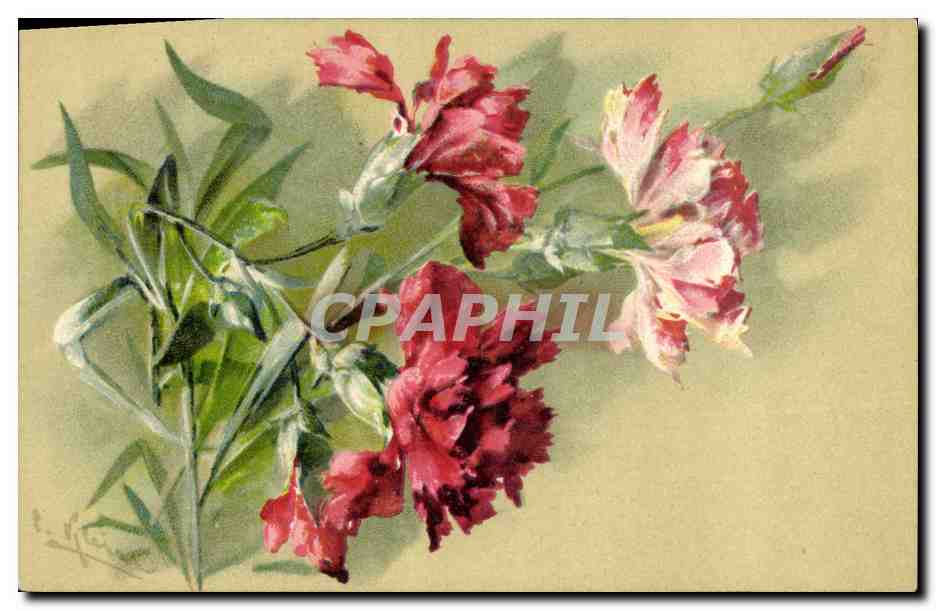 CPA Fantaisie Fleurs 