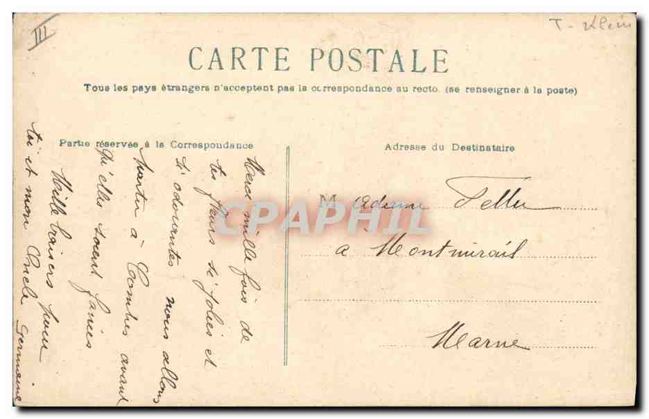 CPA Fantaisie Fleurs  — Verso