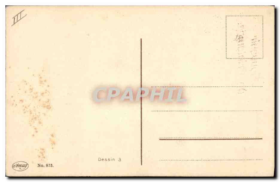 CPA Fantaisie Fleurs  — Verso