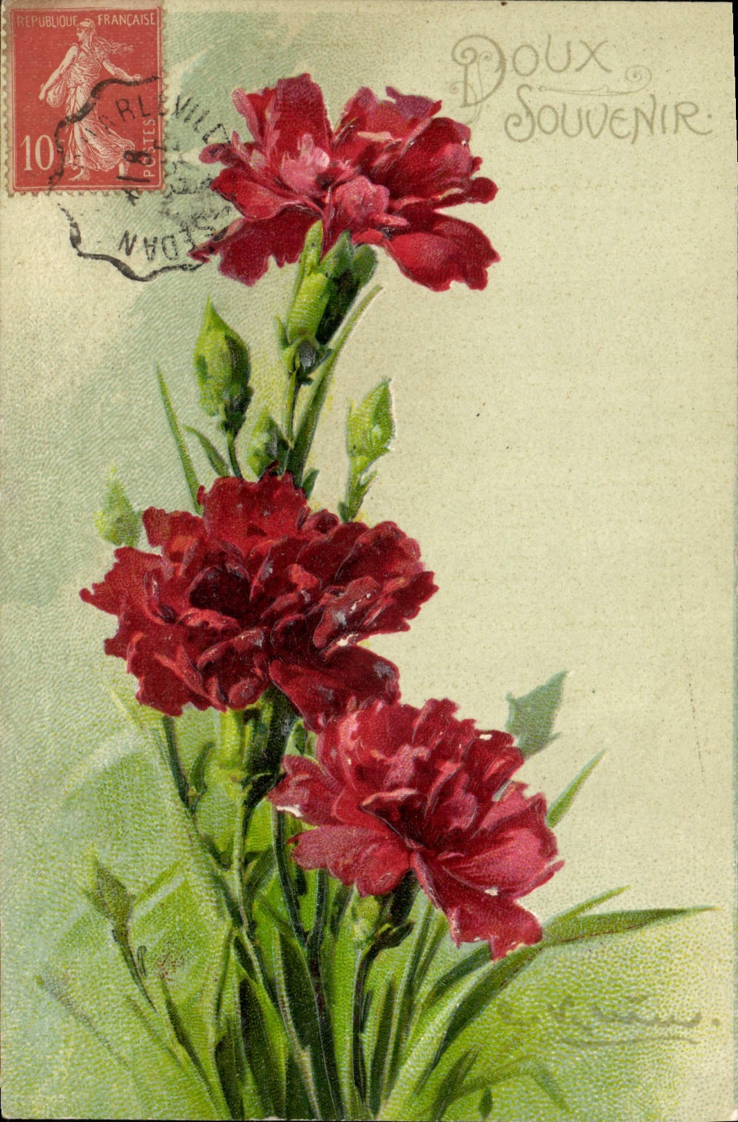 CPA Fantaisie Fleurs 