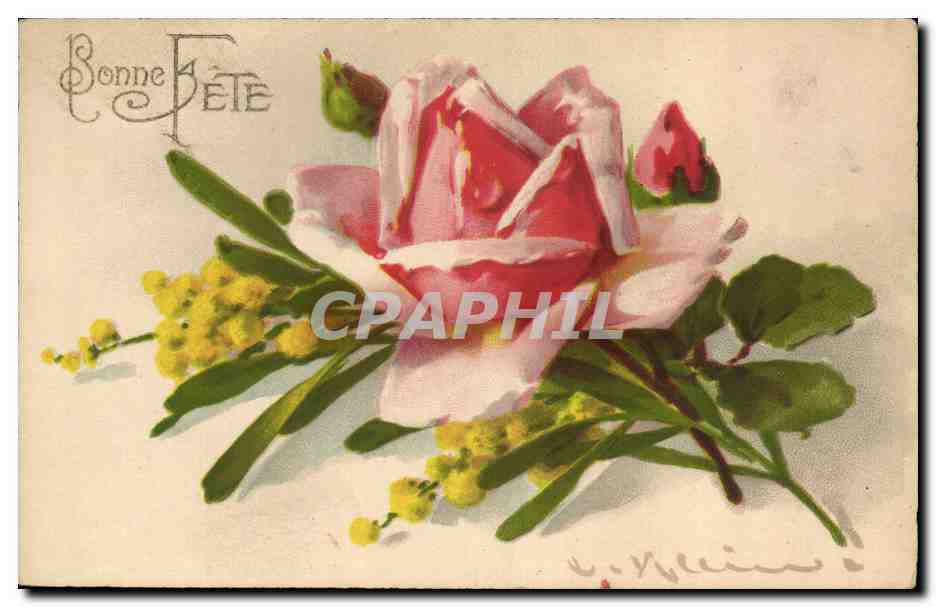 CPA Fantaisie Fleurs 