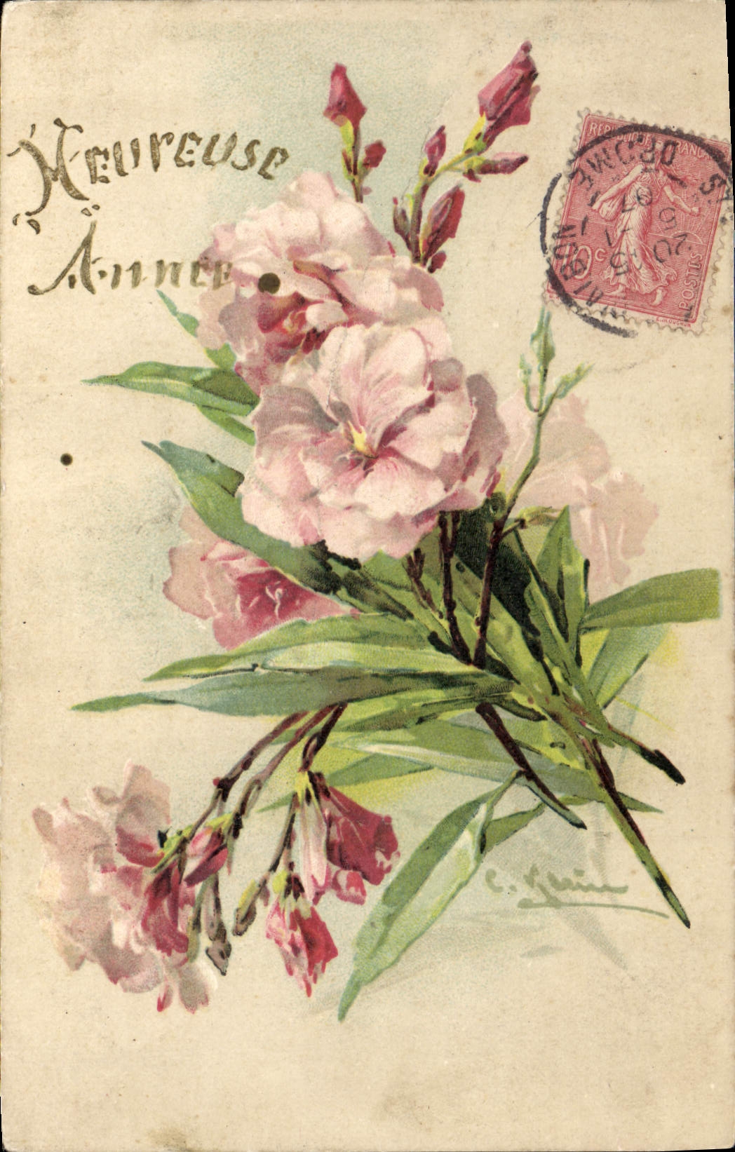 CPA Fantaisie Fleurs 