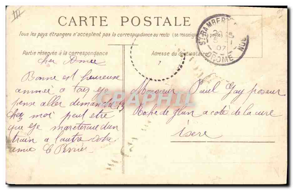 CPA Fantaisie Fleurs  — Verso
