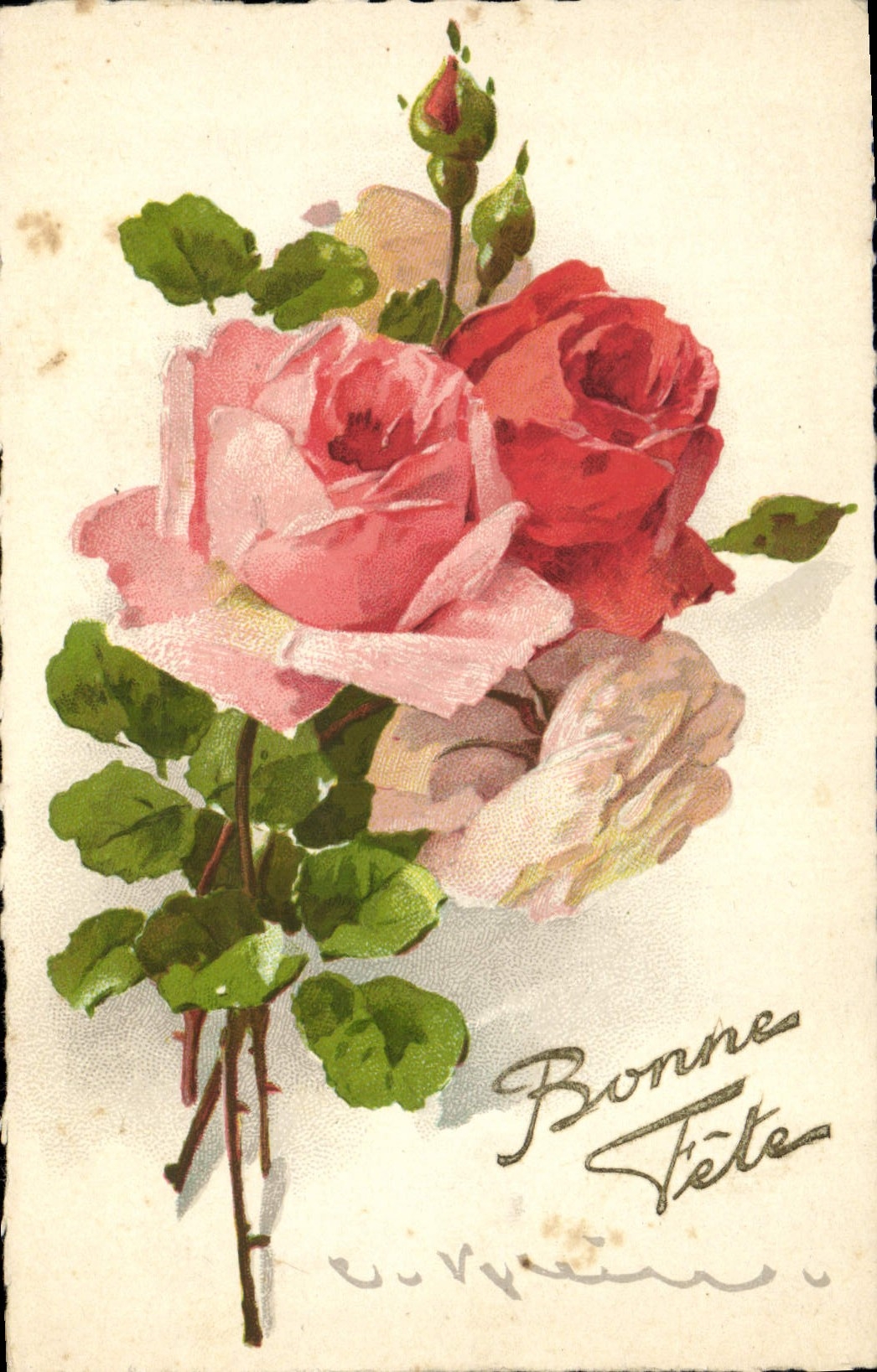 CPA Fantaisie Fleurs 