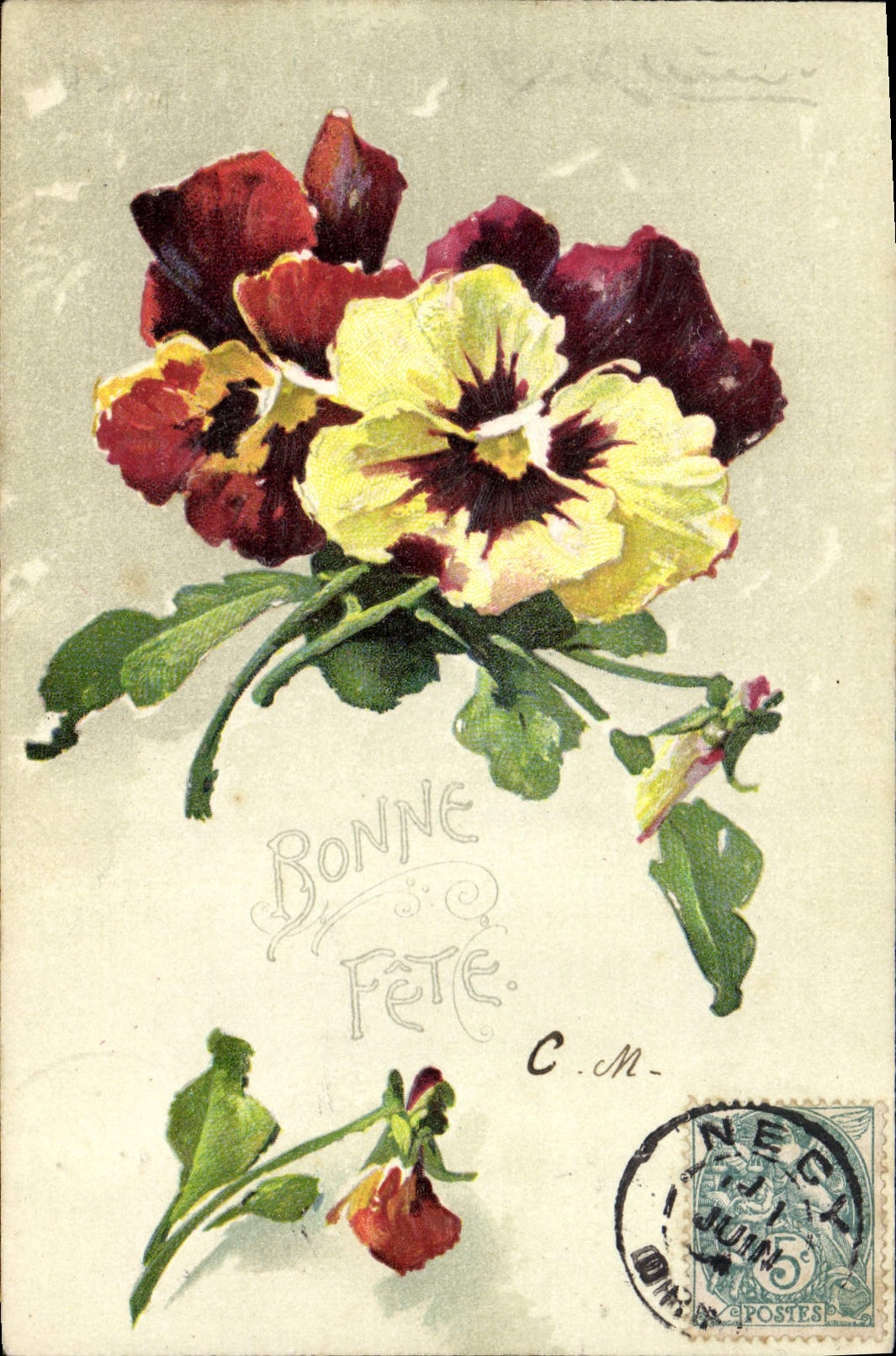 CPA Fantaisie Fleurs 