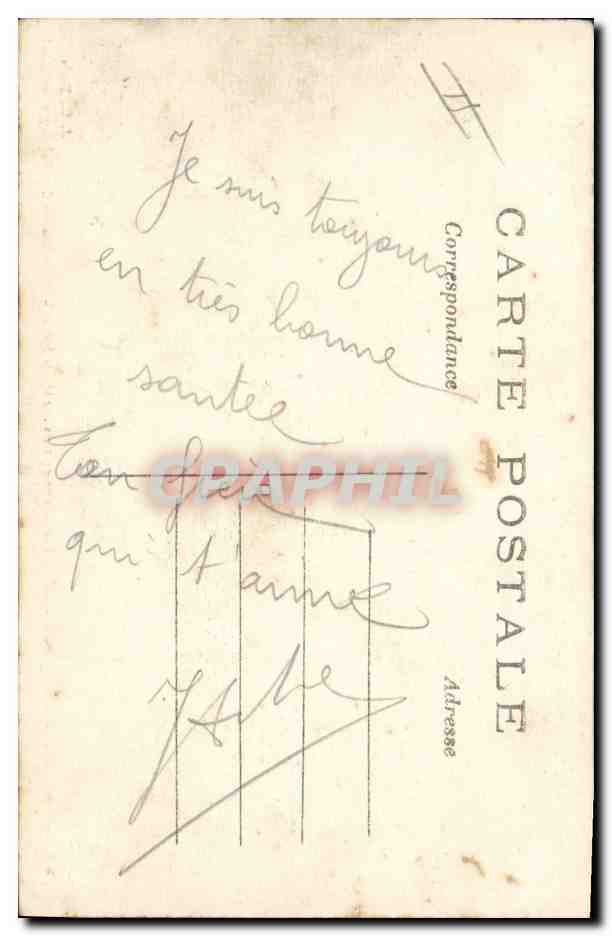 Chien ambulancier secourant un blessé — La Grande Guerre 1914 — J. C., Paris — Verso