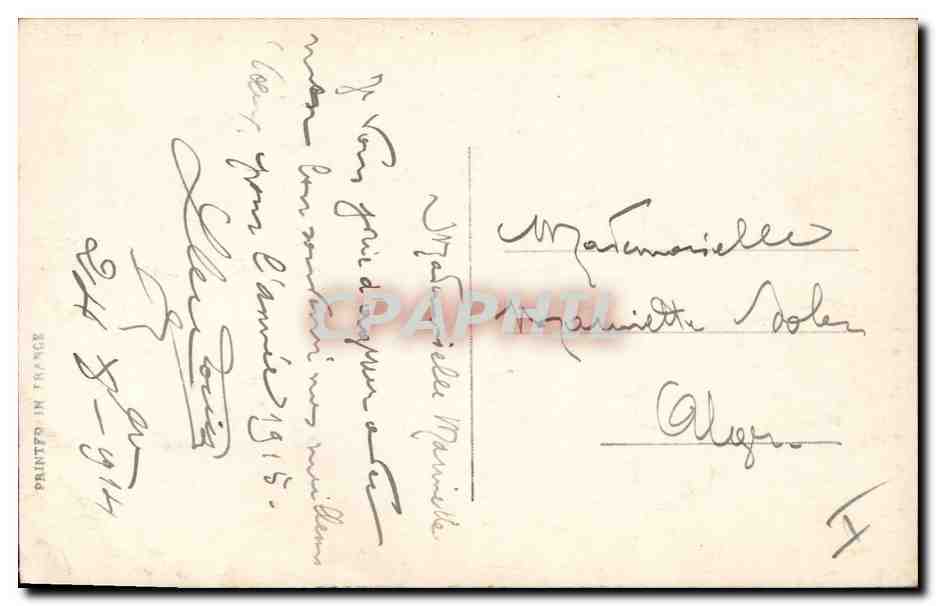 CPA Militaria Poincare Nicolas II Georges V Pierre 1er Albert 1er Russie Russia Serbie Serbia  — Rückseite