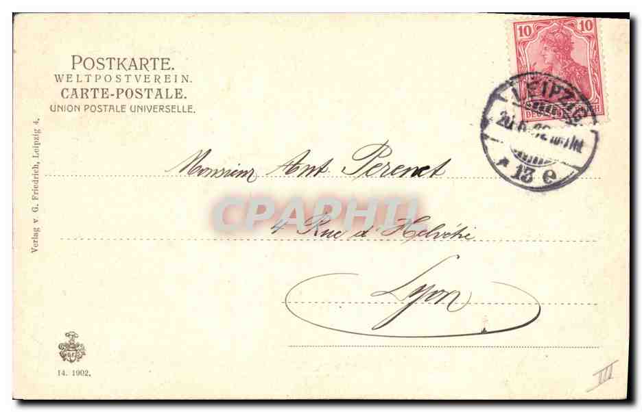 CPA Militaria Konig Albert von Sachsen  — Verso