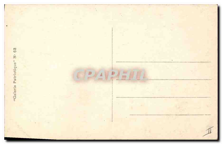 CPA Militaria Albert 1er  — Rückseite