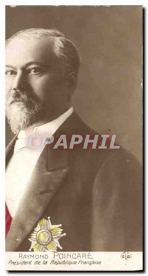 CPA Militaria Raymond Poincare President de la Republique Francaise 