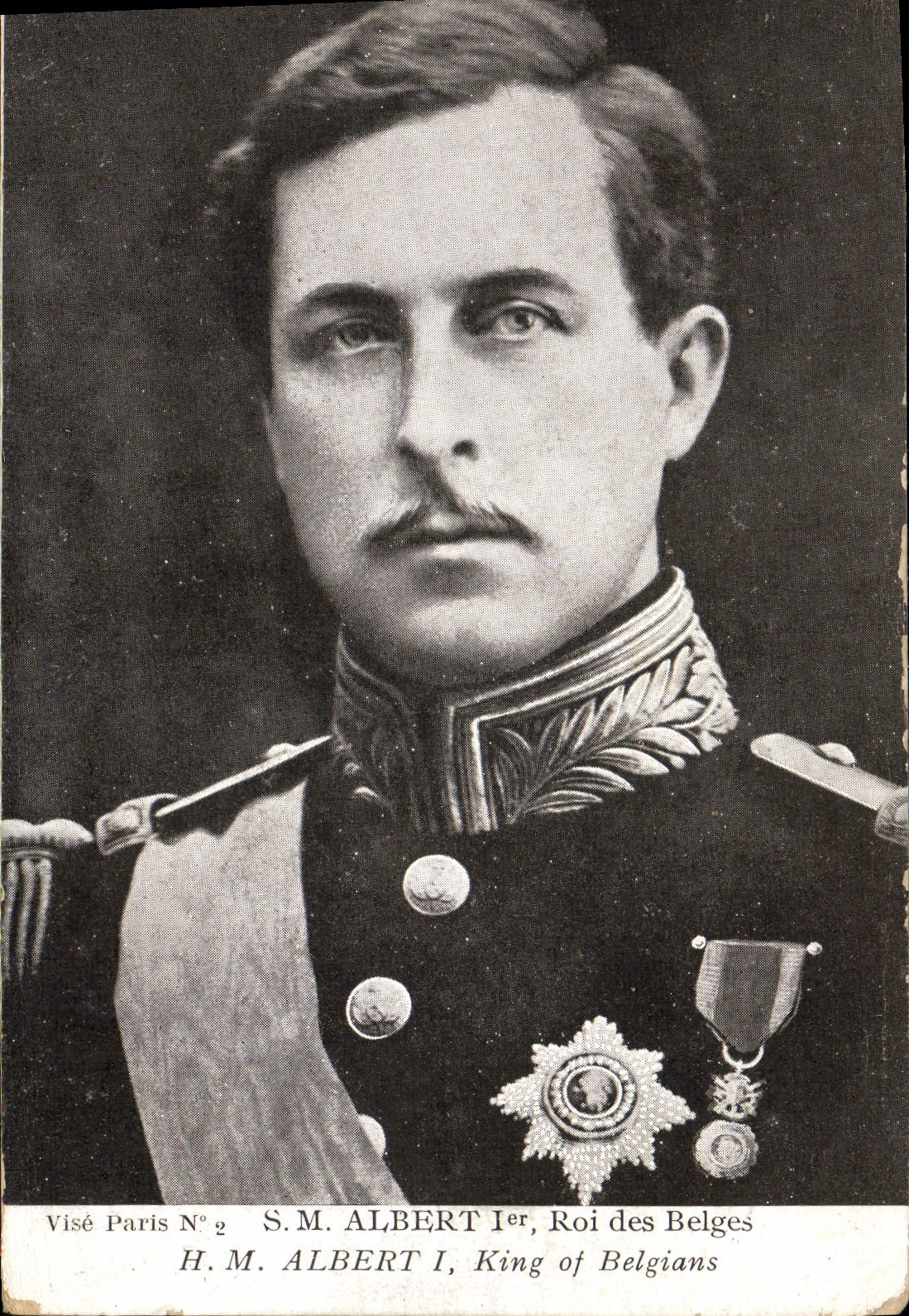 CPA Militaria SM Albert 1er Roi des Belges 