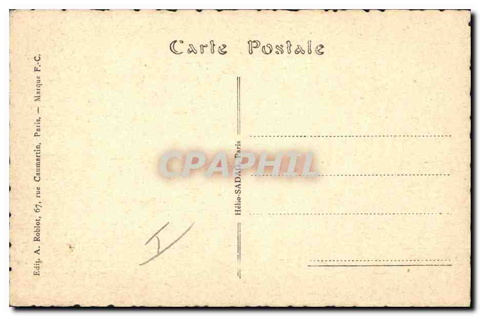 CPA Militaria SM Albert 1er Roi des Belges  — Rückseite