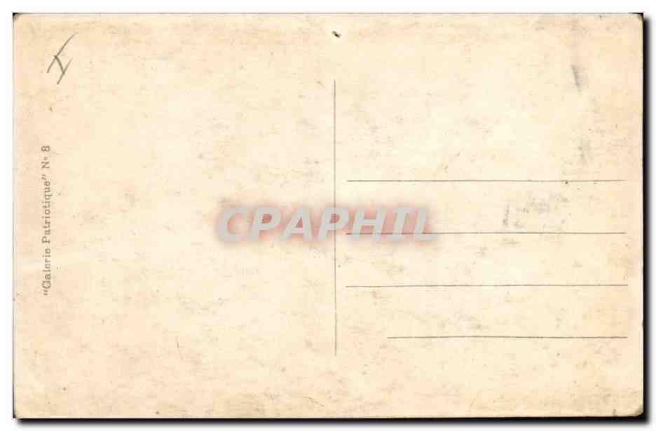 CPA Militaria Nos allies George V Nicolas II Albert Russie Russia  — Rückseite