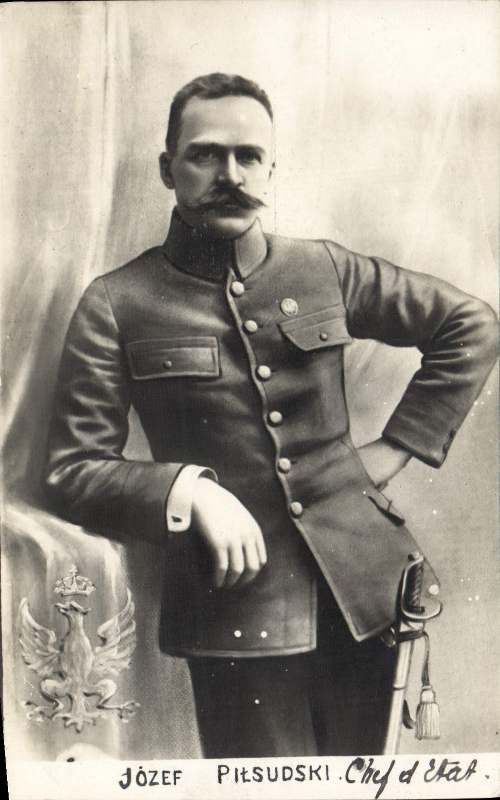 Józef Piłsudski — Chef d'État — photomontage