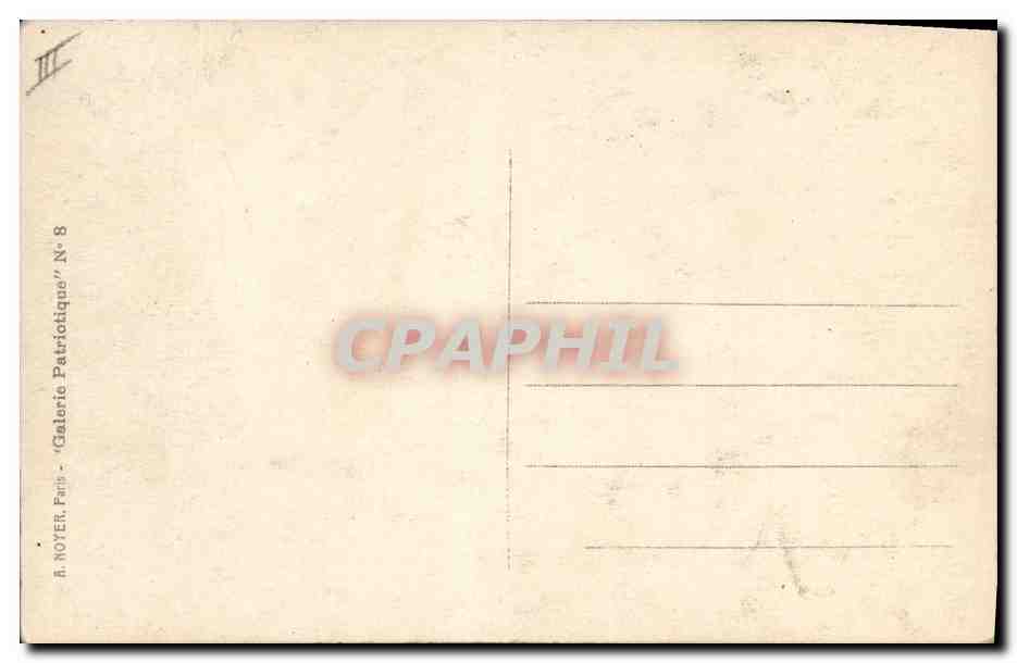 CPA Militaria Nos allies George V Nicolas II Albert Russie Russia  — Verso