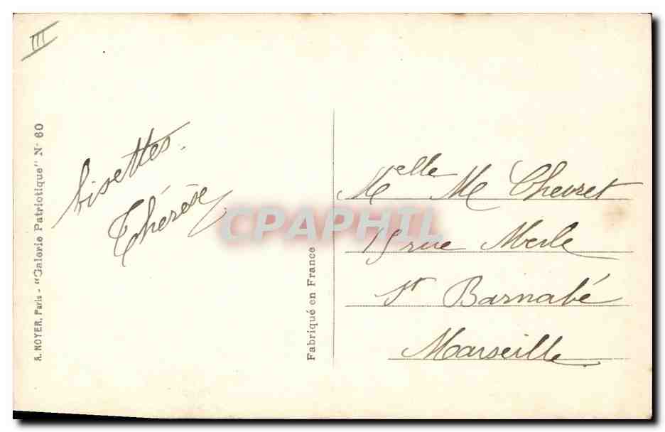 CPA Militaria Le roi heroique Albert 1er  — Verso