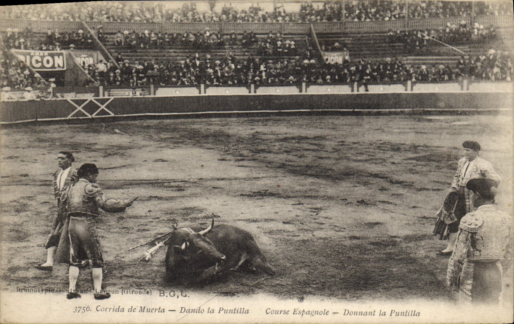 Corrida de Muerta — Dando la Puntilla — B.G.U. — 3756