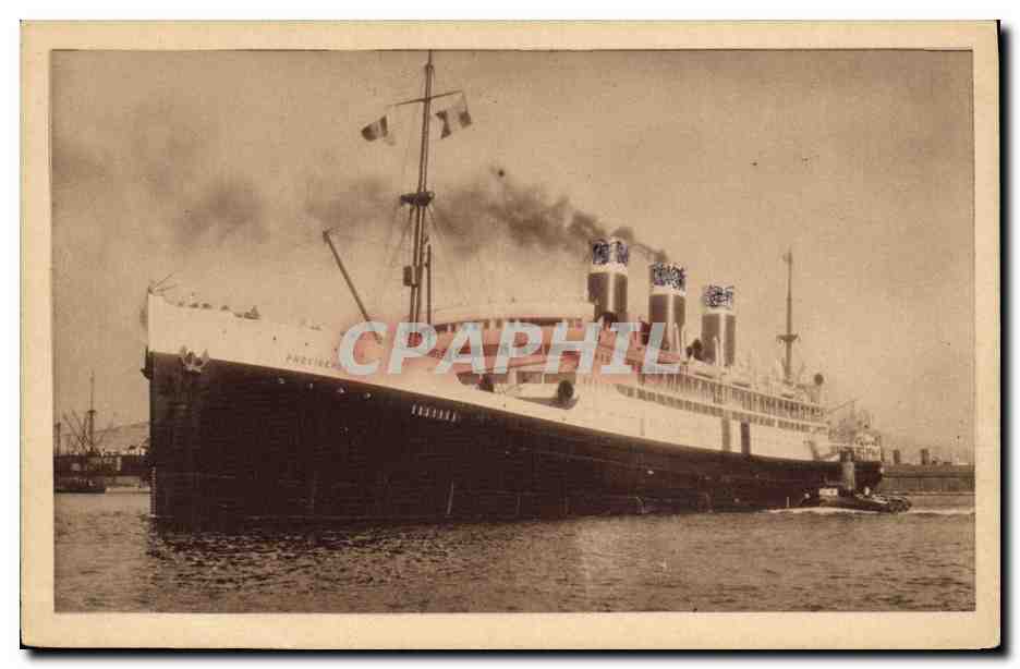 CPA Bateau Paquebot Providence Cie des Messageries Maritimes 