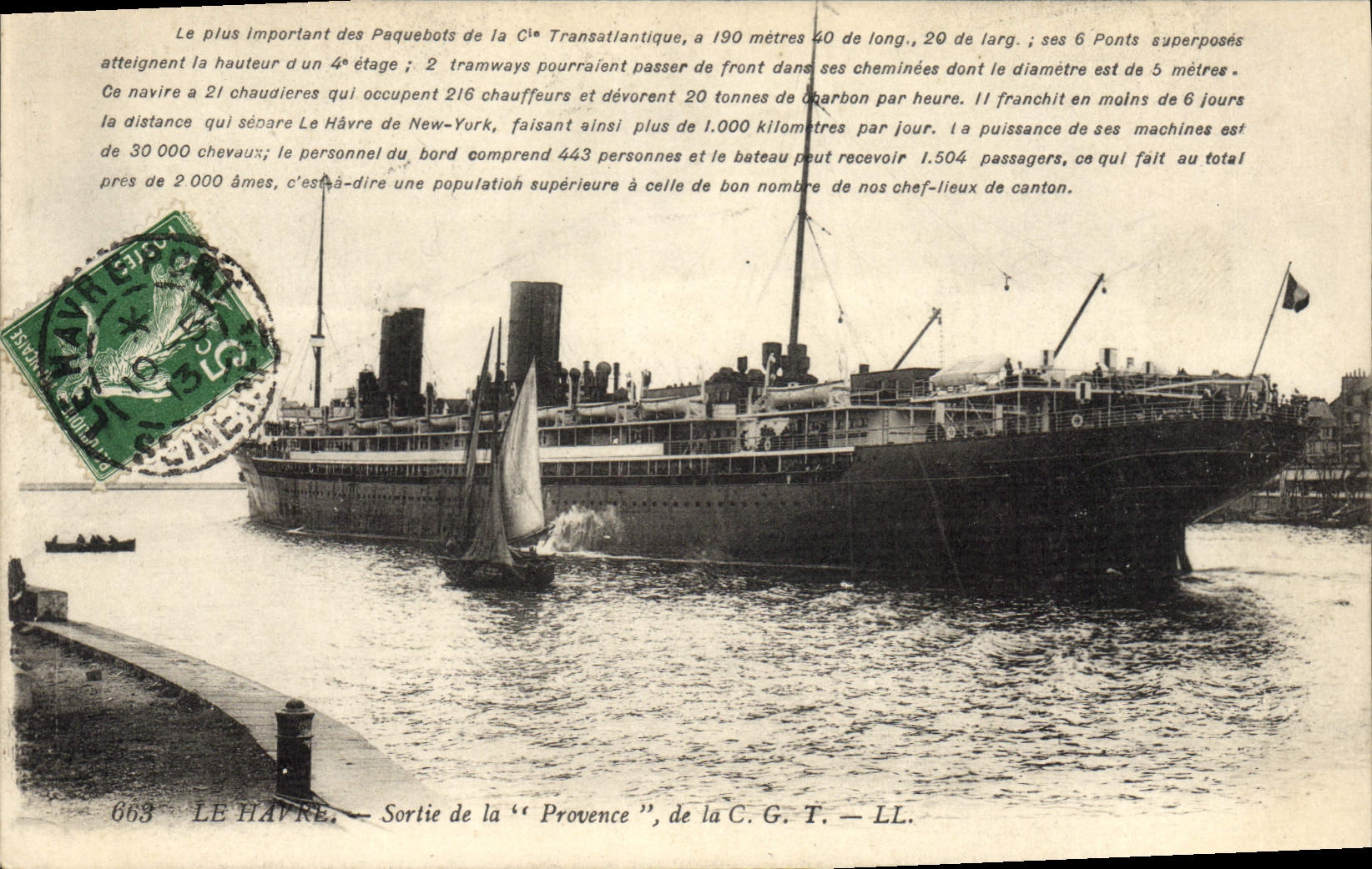 Le Havre — Sortie de la « Provence », de la C.G.T. — LL. n°663