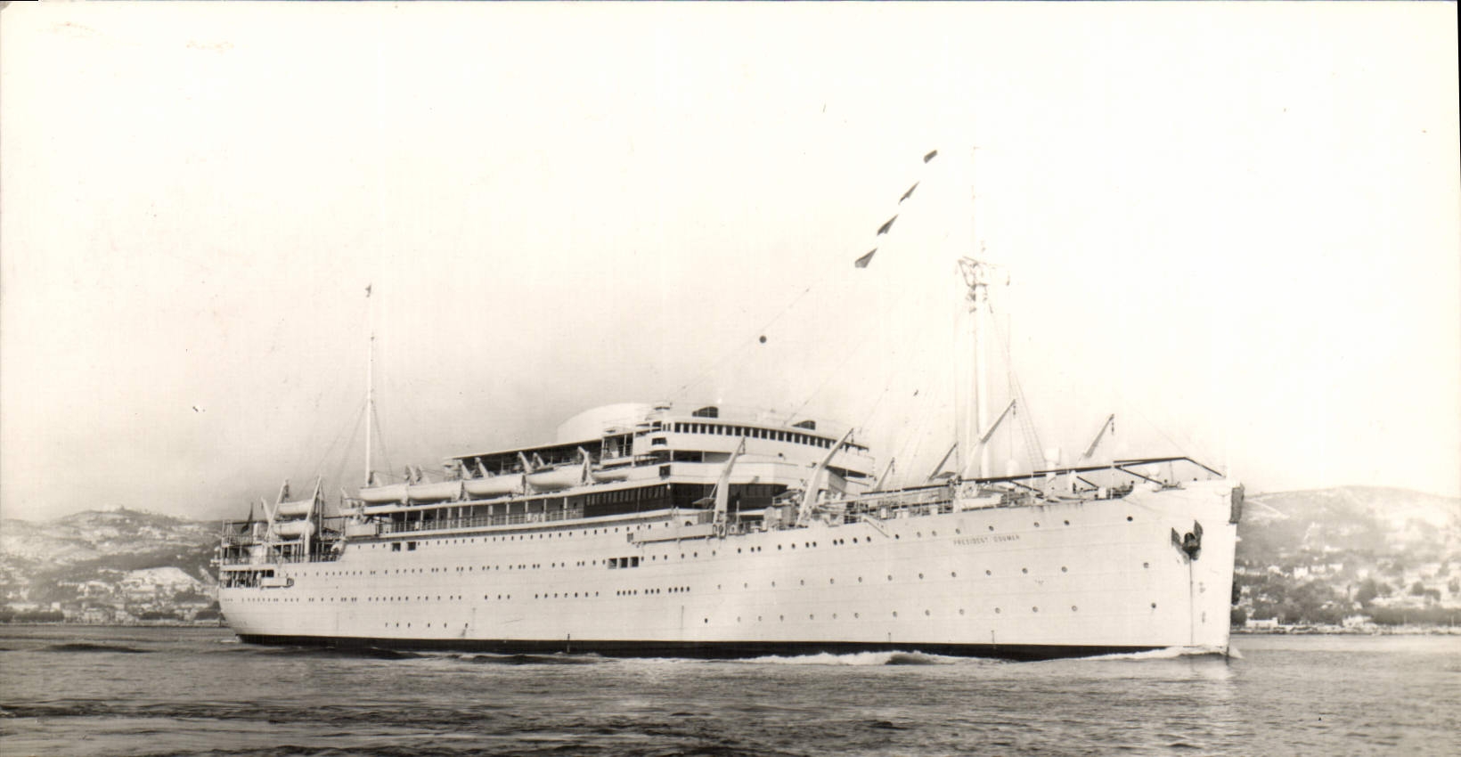 CPM Bateau Paquebot President Doumer