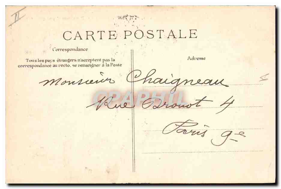 Le Havre — La "Provence" par gros temps — E.D. n°284 — Achterkant