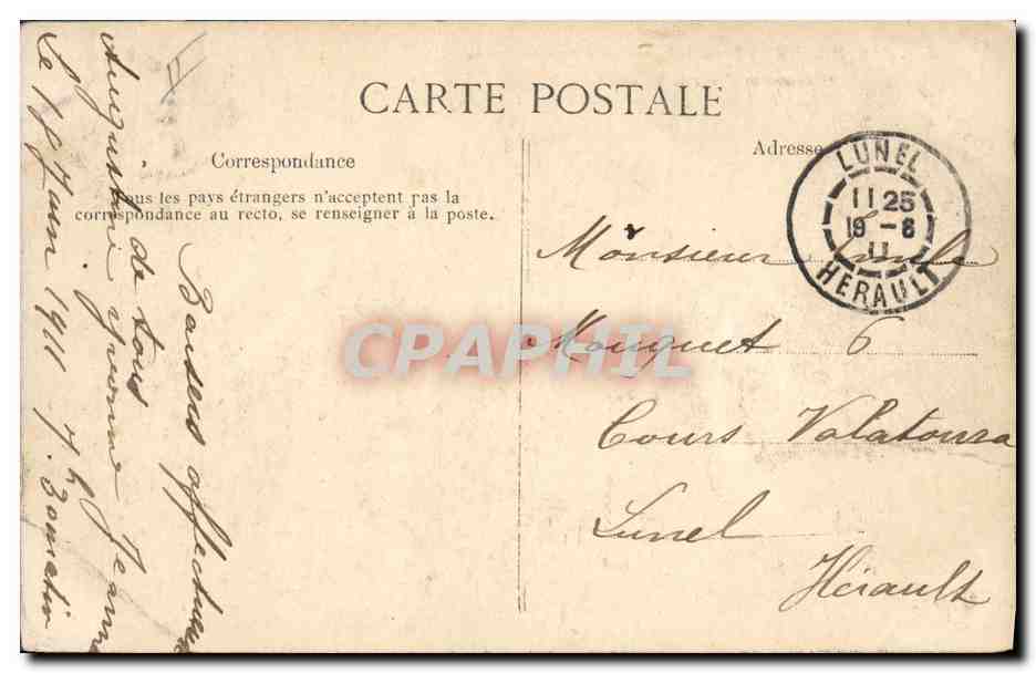 Le Havre — Record de vitesse remporté par la "Provence" sur le Deutschland — Éditeur E. D. n° 501 — Verso